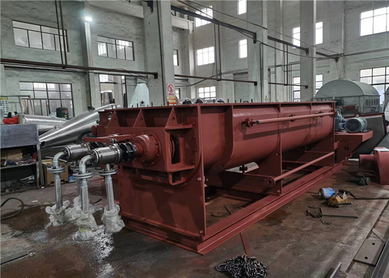 슬러지 건조용 SUS304 중공 패들 건조기 5000 Kg/H